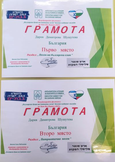 X издание- онлайн на Международен фестивал "Българска душа на святата земя" 2025 гр. Бат Ям, Израел - Общински център за работа с деца - Стамболийски